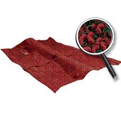 1961-62 Full Size 4 Door Sedan Red/Black Tuxedo (Salt & Pepper) Carpet With Mass Backing