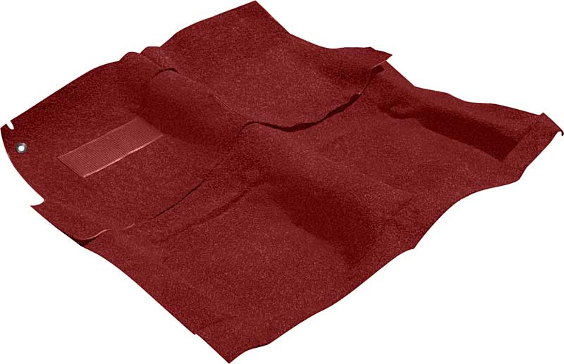 1961-62 Full Size 4 Door Hardtop Red/Black Tuxedo (Salt & Pepper) Carpet With Mass Backing