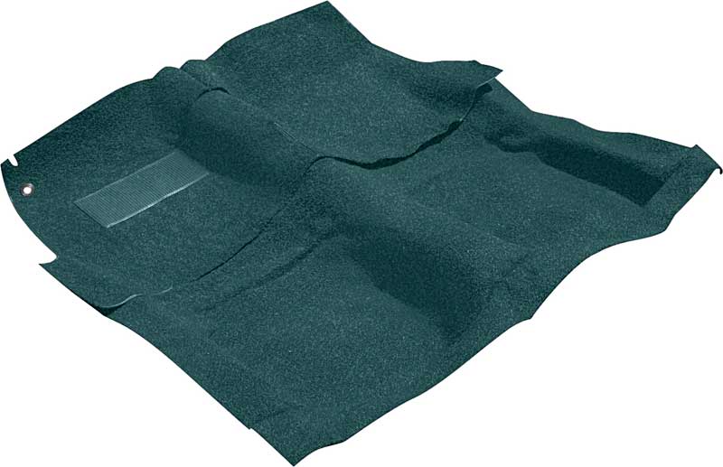 1961-62 Full Size 4 Door Hardtop Turquoise/Black Tuxedo (Salt & Pepper) Carpet With Mass Backing