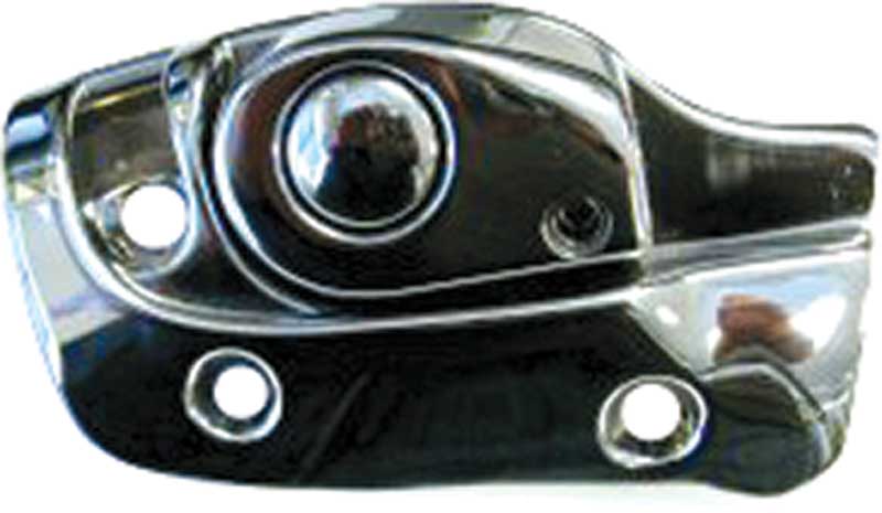 1965-70 Impala, GM Full Size Convertible Sunvisor Support Bracket Polished Chrome Drivers Side