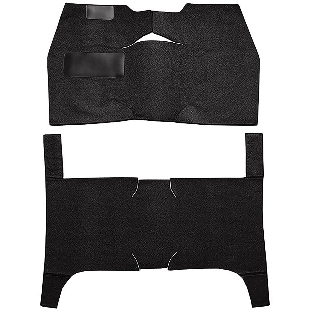 1949-52 Chevrolet Styleline Deluxe 4-Door Bench Seat Complete Cut & Sewn Carpet Set Loop Black