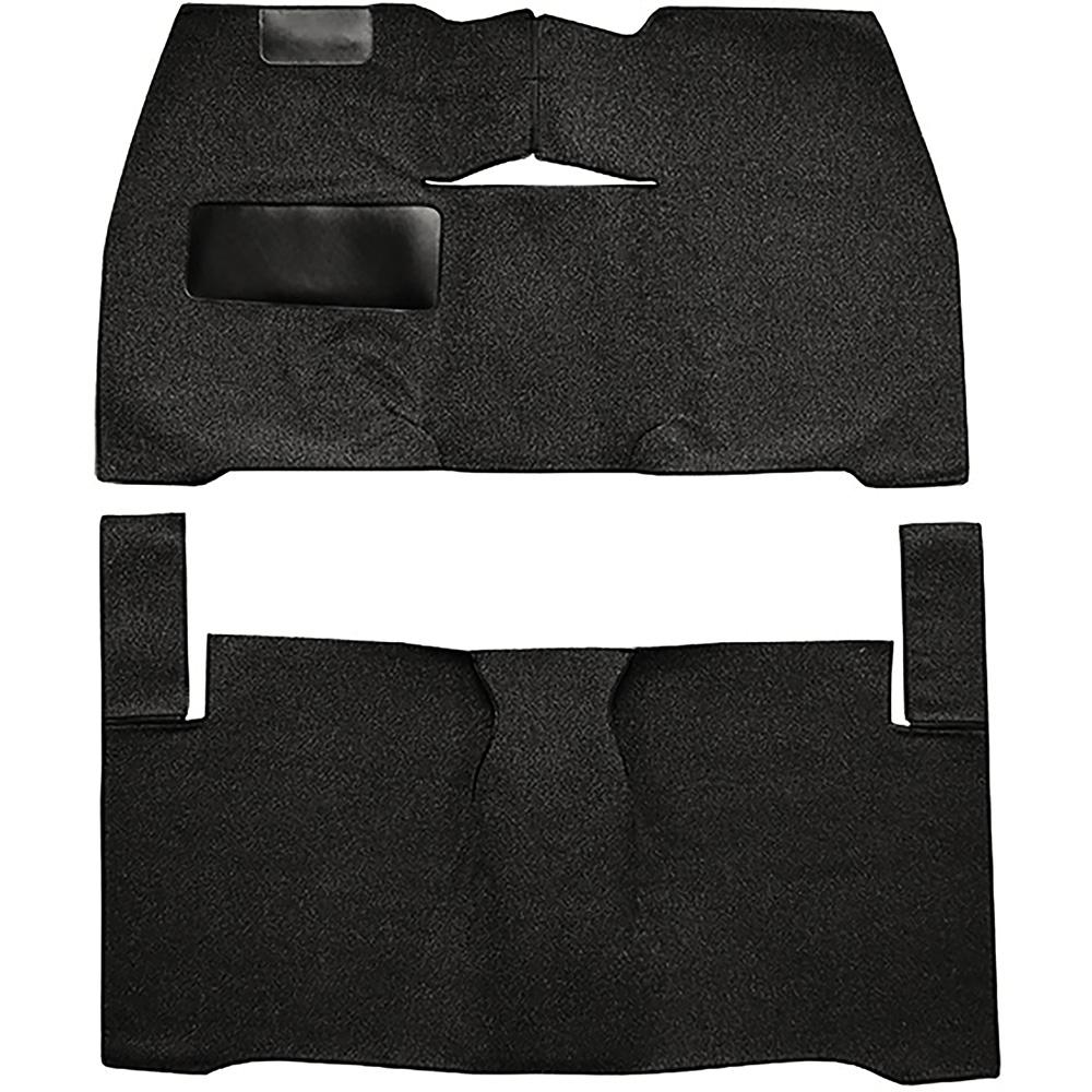1953-54 Chevrolet Two-Ten, One-Fifty Series Coupe/Sedan 2-Door Complete Cut & Sewn Carpet Set Loop Black