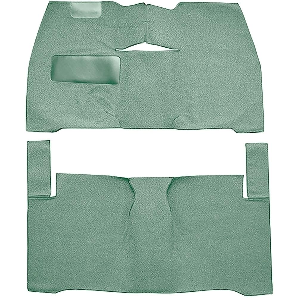 1953-54 Chevrolet Two-Ten, One-Fifty Series Coupe/Sedan 2-Door Complete Cut & Sewn Carpet Set Loop Light Green