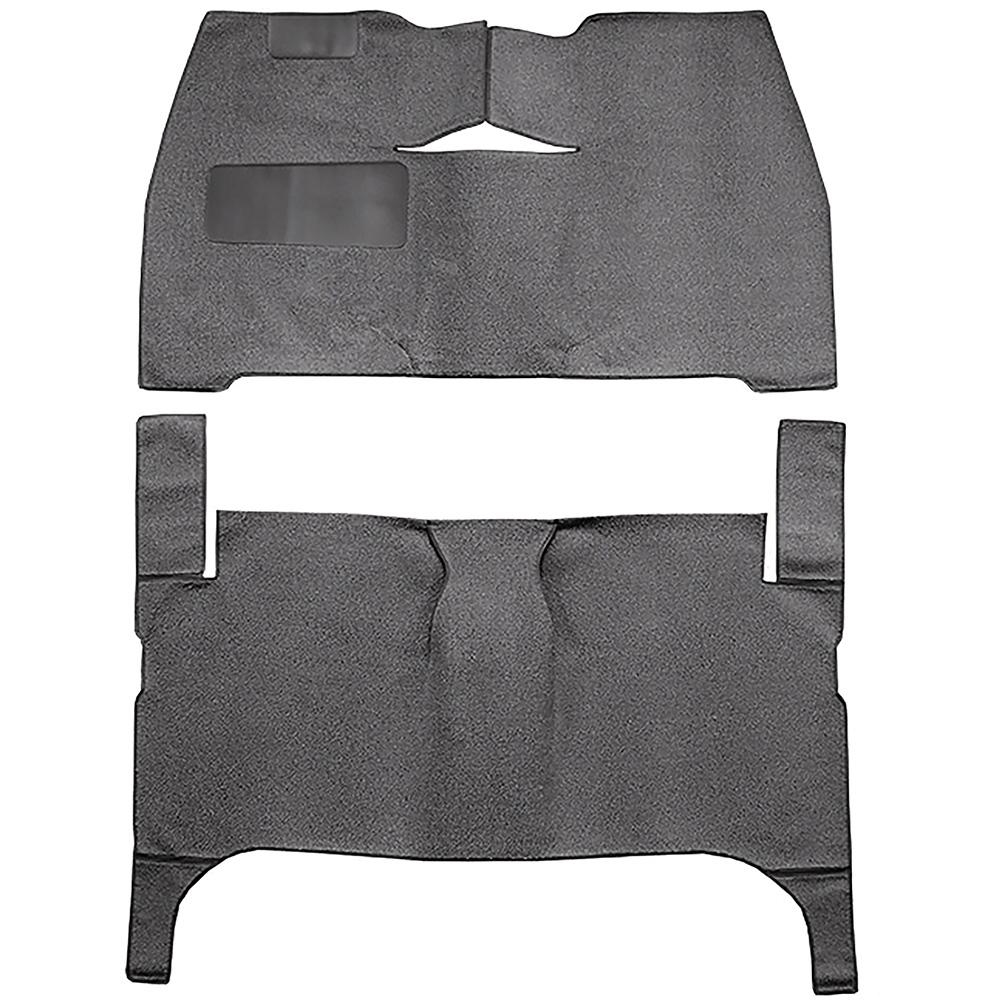 1953-54 Chevrolet Bel Air, Two-Ten Sedan/Wagon 4-Door Complete Cut & Sewn Carpet Set Loop Charcoal