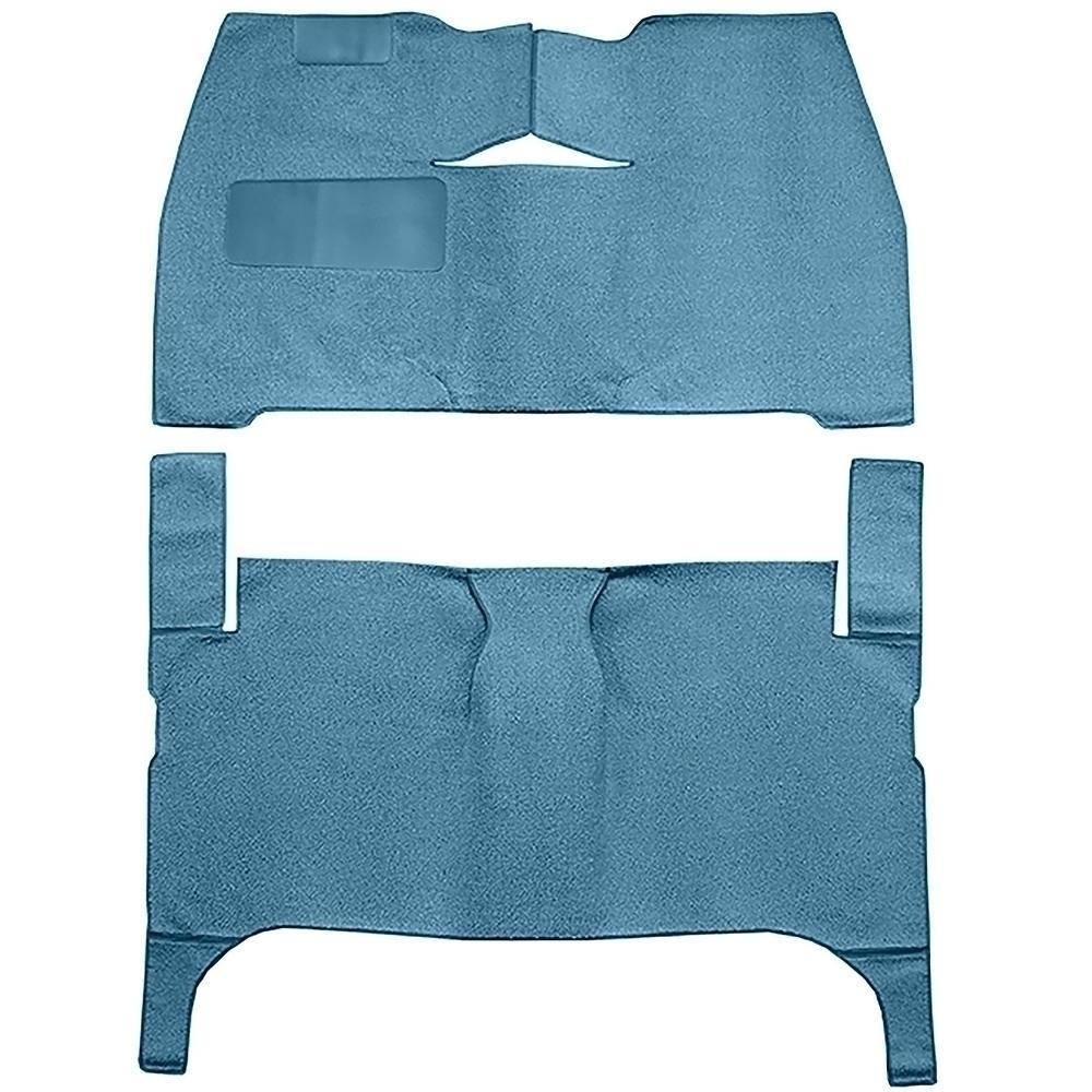 1953-54 Chevrolet Bel Air, Two-Ten Sedan/Wagon 4-Door Complete Cut & Sewn Carpet Set Loop Ford Blue
