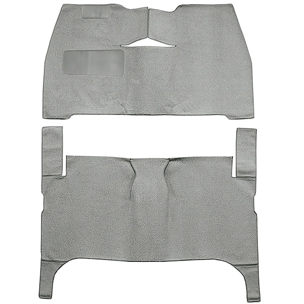 1953-54 Chevrolet Bel Air, Two-Ten Coupe/Hardtop/Convertible 2-Door Complete Cut & Sewn Carpet Set Loop Gunmetal Gray