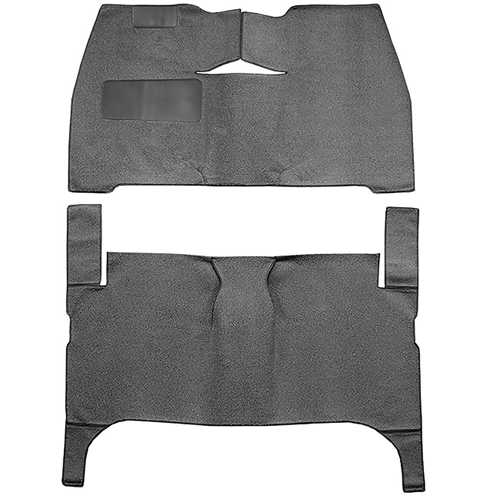 1953-54 Chevrolet Bel Air, Two-Ten Coupe/Hardtop/Convertible 2-Door Complete Cut & Sewn Carpet Set Loop Charcoal