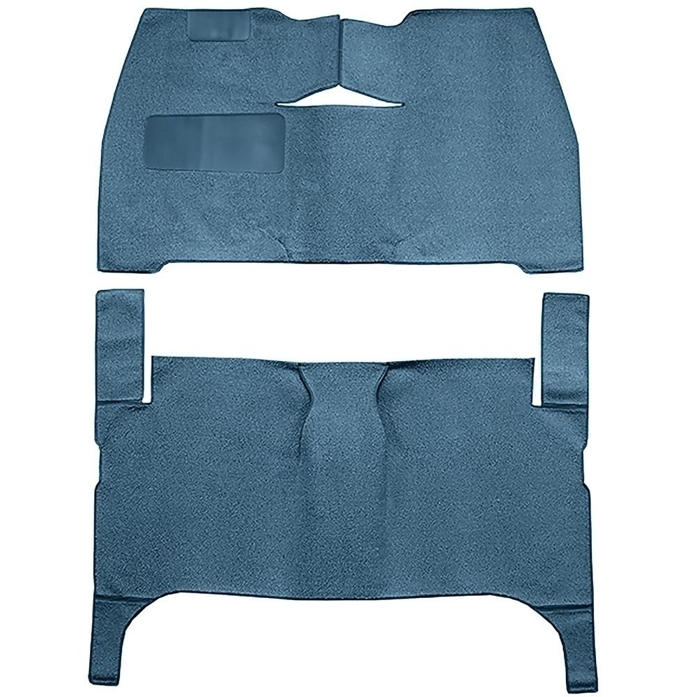 1953-54 Chevrolet Bel Air, Two-Ten Coupe/Hardtop/Convertible 2-Door Complete Cut & Sewn Carpet Set Loop Ford Blue