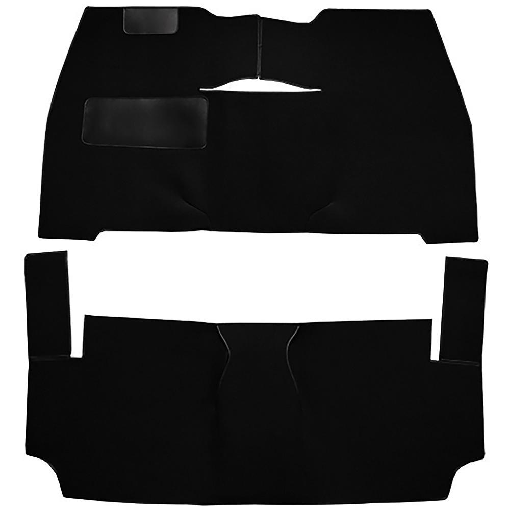 1953-54 Chevrolet Bel Air, Two-Ten Coupe/Hardtop/Convertible 2-Door Complete Cut & Sewn Carpet Set Daytona Black