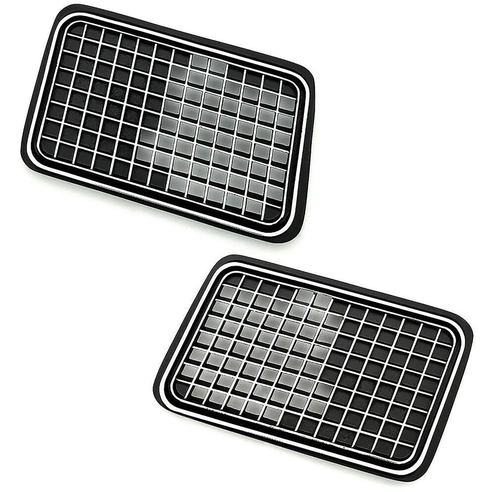 1970-72 Buick Skylark, GS, GS 455 Chrome Hood Grille Inserts: Pair