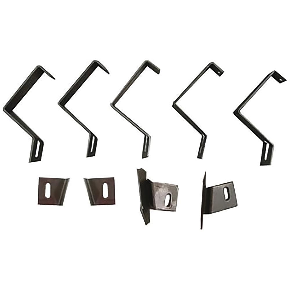 1970-72 Pontiac GTO, LeMans Rear Bumper Valance Panel Bracket Set 9pcs