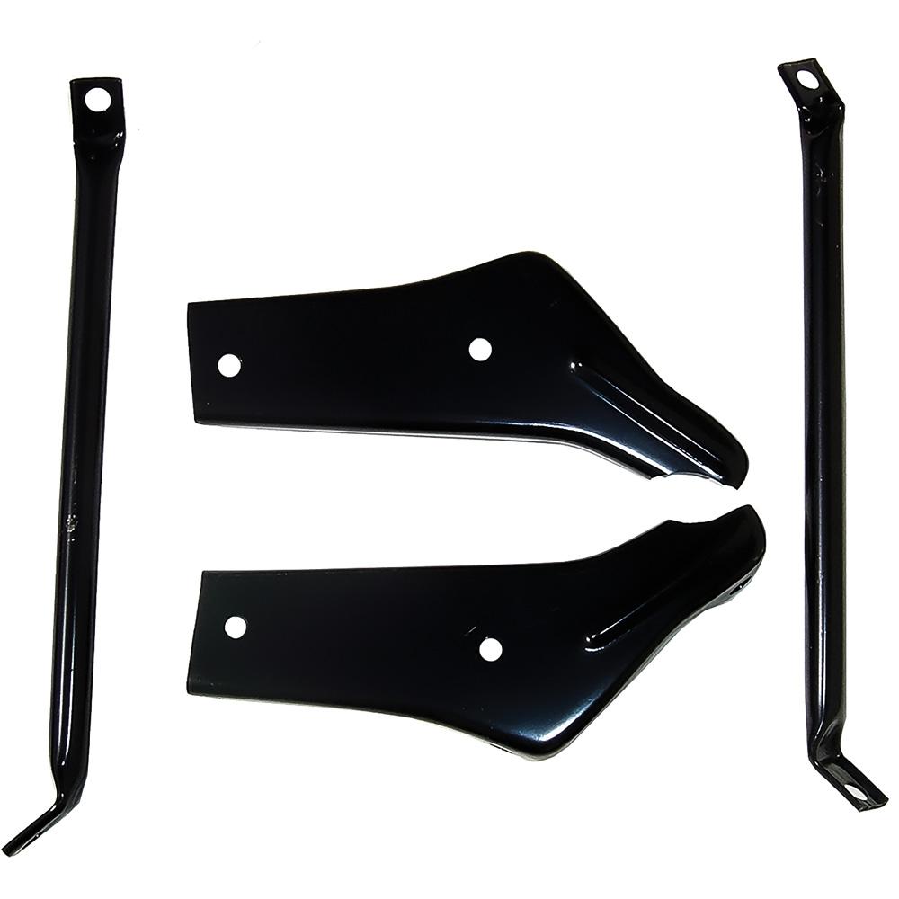 1966-67 Chevrolet Chevelle, Malibu Rear Bumper Bracket Set 4 Piece Set