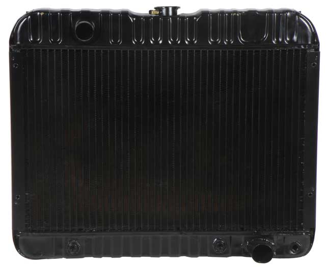 63-67 Nova V8 283/327 W/AT Radiator 4 Row LH Inlet Recessed Side Brckts (15.5" X 23.5" X2-5/8" Core)