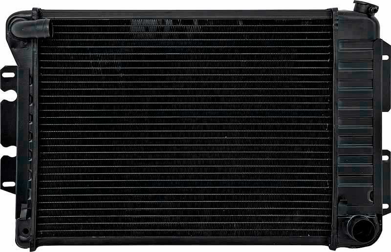 1969 Copo Camaro Big Block V8 with Manual Trans 4 Row Copper/Brass Curved Inlet Radiator Radiator