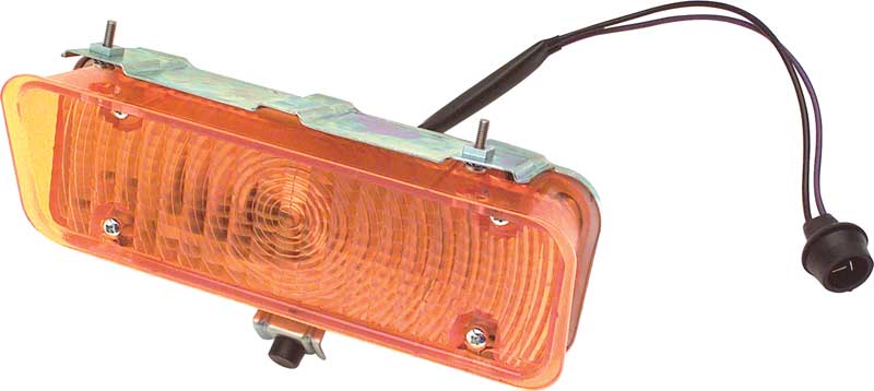 1971-72 Chevrolet Truck Park Lamp Assembly with Amber Lens LH, Driver Side