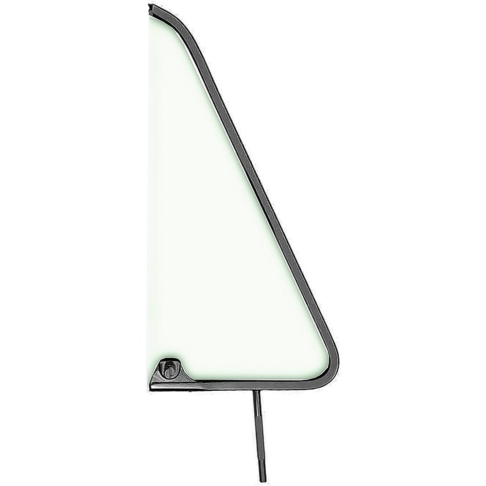 1964-66 Chevrolet, GMC Truck, Panel, Suburban Vent Glass With Frame Black Painted Light Green Tinted Glass LH, Driver Side