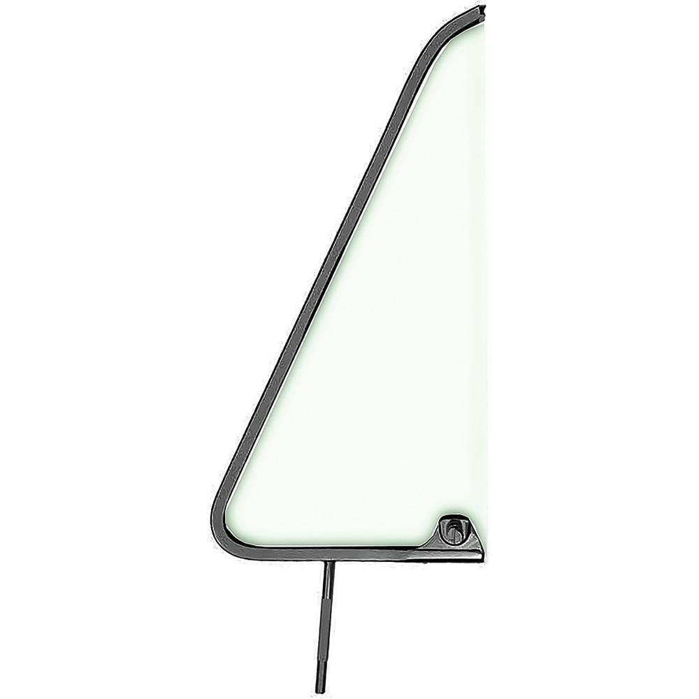 1964-66 Chevrolet, GMC Truck, Panel, Suburban Vent Glass With Frame Black Painted Light Green Tinted Glass RH, Passenger Side