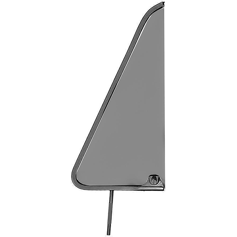 1964-66 Chevrolet, GMC Truck, Panel, Suburban Vent Glass With Frame Black Painted Smoke Gray Tinted Glass RH, Passenger Side