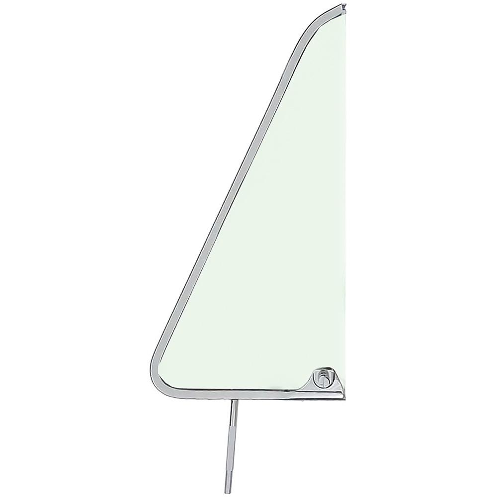 1964-66 Chevrolet, GMC Truck, Panel, Suburban Vent Glass With Frame Chrome Plated Light Green Tinted Glass RH, Passenger Side