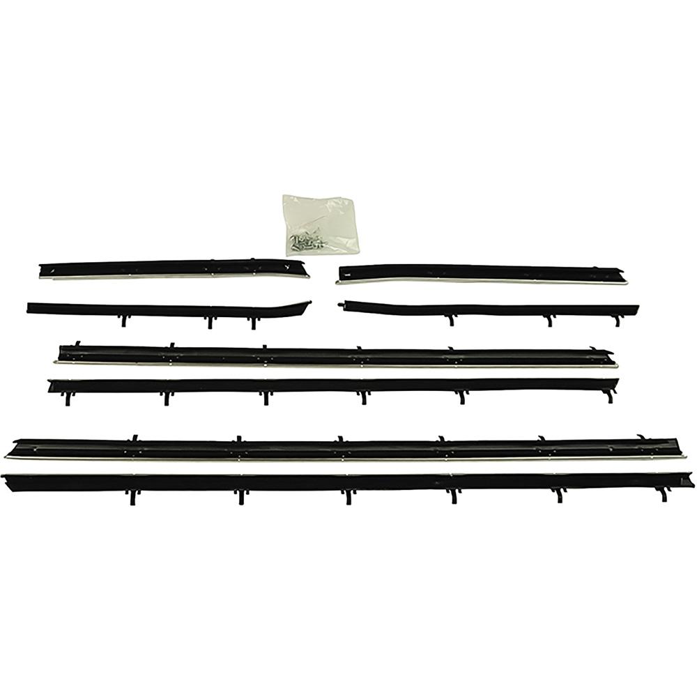 1967 Camaro, Firebird Window Felt/Belt Line Weatherstrip Set Convertible Replacement Style Inner & Outer 8-Piece - Brand: Windowfelts® from PUI