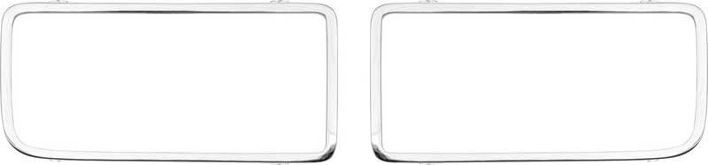 1969 Pontiac Firebird Grill Bar Inserts Die-Cast Pair