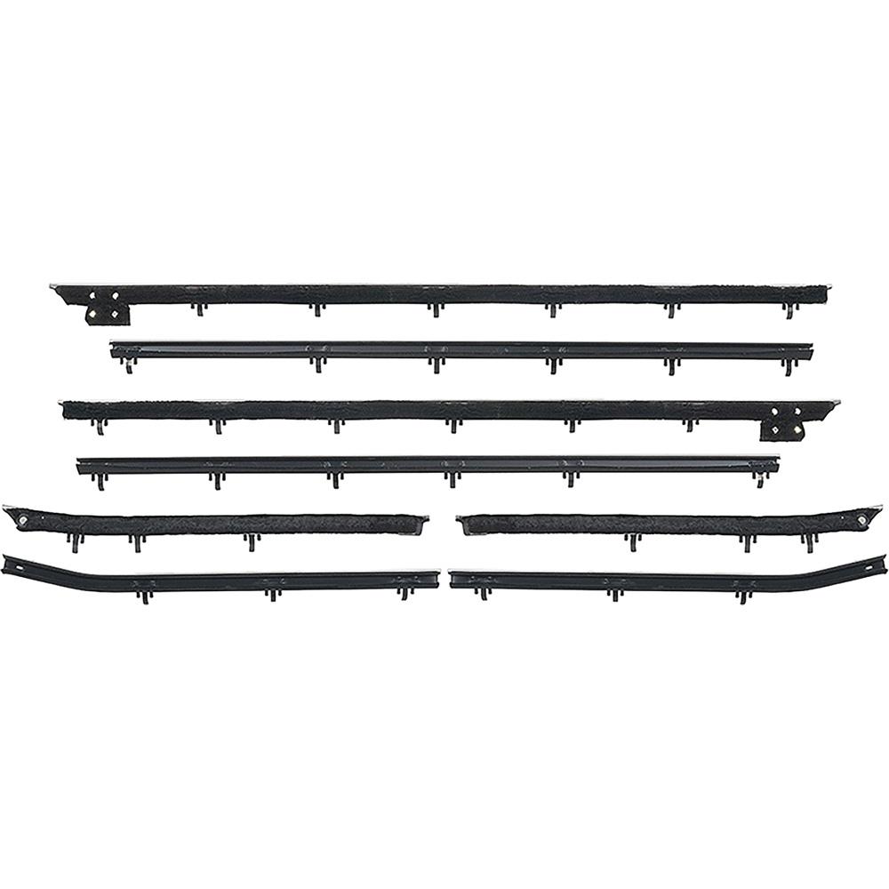 1967 Camaro, Firebird Window Felt/Belt Line Weatherstrip Set Coupe Original Style Inner & Outer 8-Piece - Brand: Windowfelts® from PUI