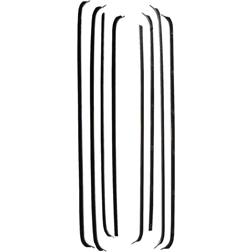 1968-69 Camaro, Firebird Window Felt/Belt Line Weatherstrip Set Convertible Models with Deluxe/Custom Interior Original Style Inner & Outer 8-Piece - Brand: Windowfelts® from PUI