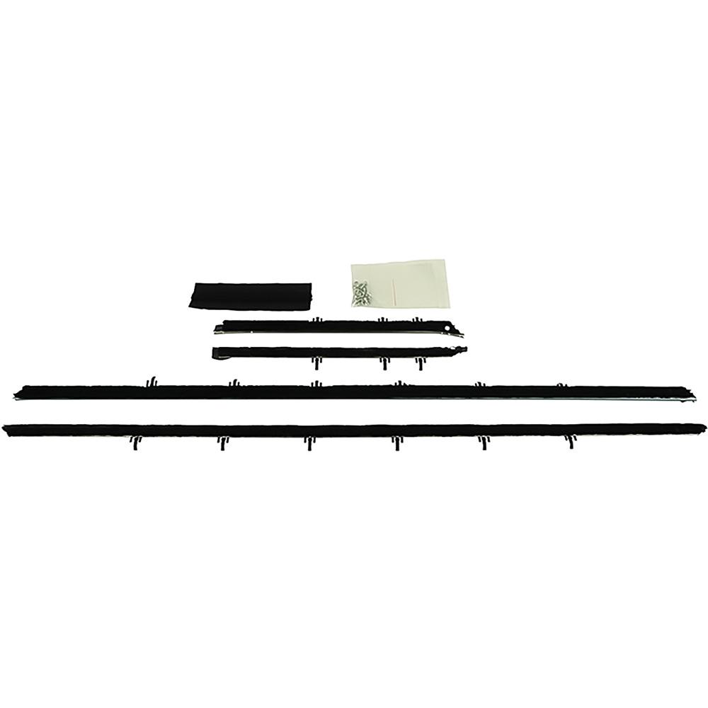1968-69 Camaro, Firebird Window Felt/Belt Line Weatherstrip Set Convertible Original Style Outer Only 4-Piece - Brand: Windowfelts® from PUI (1968 Camaro Models without Optional Exterior Door Ledge Reveal Moldings)