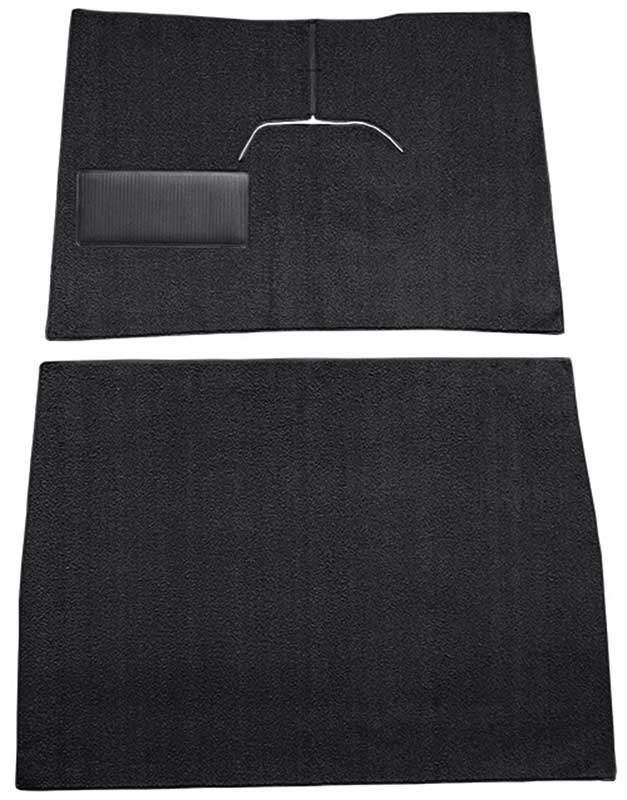 1948-52 Ford F1 w/ Low Tunnel - Cut & Sewn Loop Carpet Set - Black