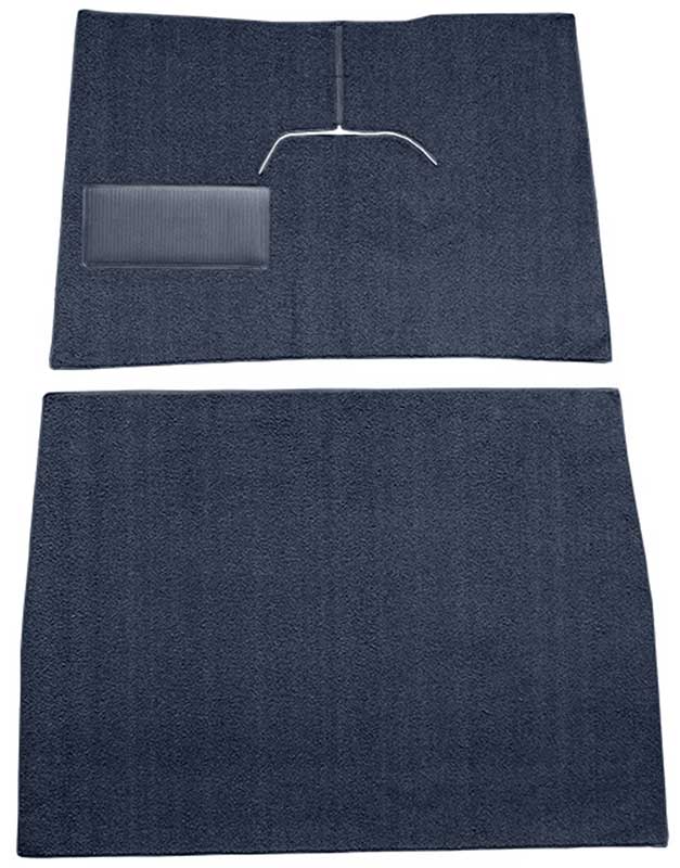 1948-52 Ford F1 w/ Low Tunnel - Cut & Sewn Loop Carpet Set - Dark Blue