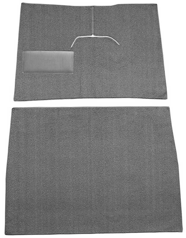 1948-52 Ford F1 w/ Low Tunnel - Cut & Sewn Loop Carpet Set - Gunmetal Gray