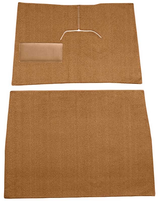 1948-52 Ford F1 w/ Low Tunnel - Cut & Sewn Loop Carpet Set - Medium Saddle