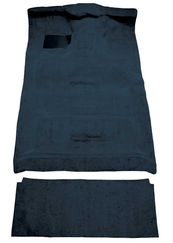 1987-96 Ford F-Series Crew Cab w/ High Tunnel - Molded Cutpile Carpet Set - Regatta Blue