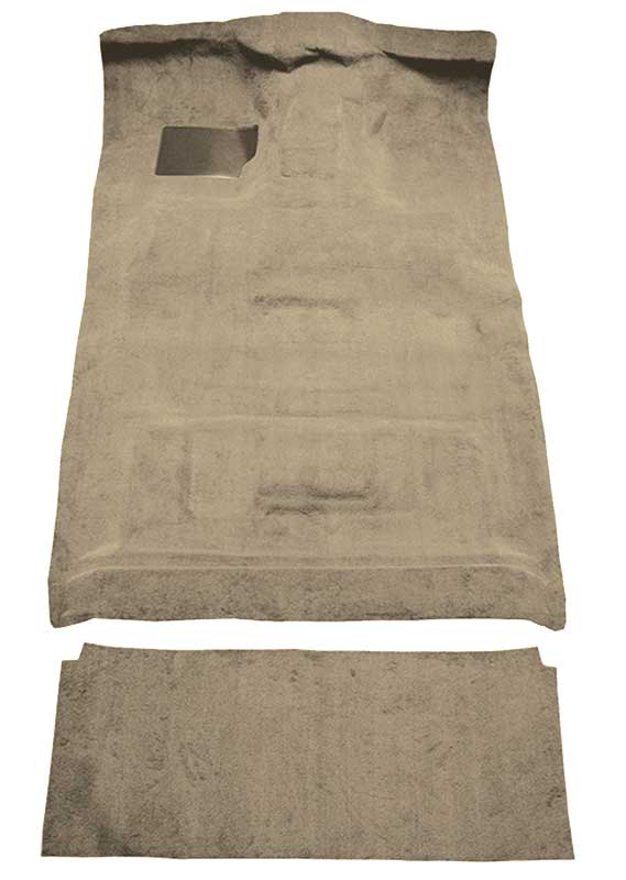 1987-96 Ford F-Series Crew Cab w/ High Tunnel - Molded Cutpile Carpet Set - Desert Tan