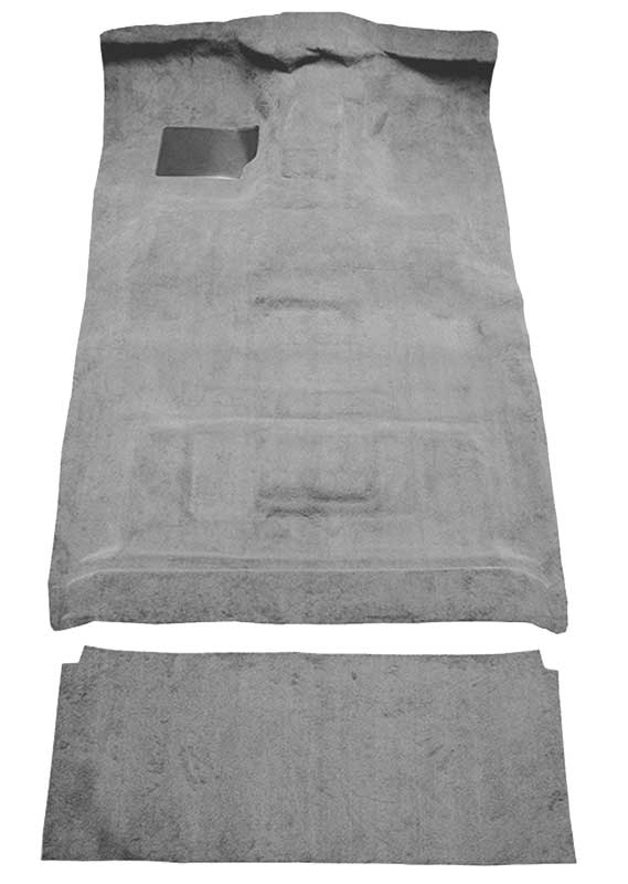 1987-96 Ford F-Series Crew Cab w/ High Tunnel - Molded Cutpile Carpet Set - Dark Gray