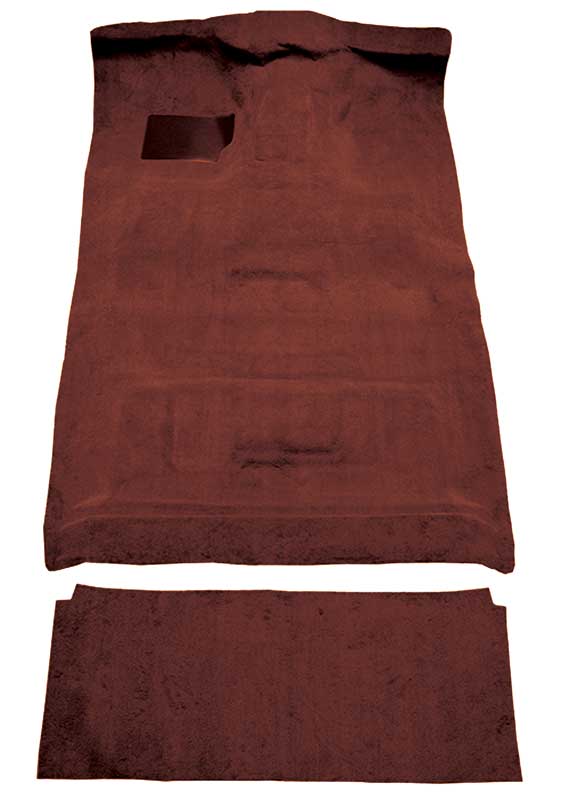 1987-96 Ford F-Series Crew Cab w/ High Tunnel - Molded Cutpile Carpet Set - Maple / Canyon
