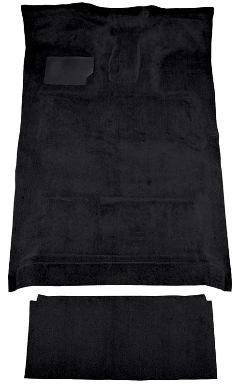 1990-96 Ford F-350 Crew Cab Automatic w/ Electric 4WD & Low Tunnel - Cutpile Carpet Kit - Black