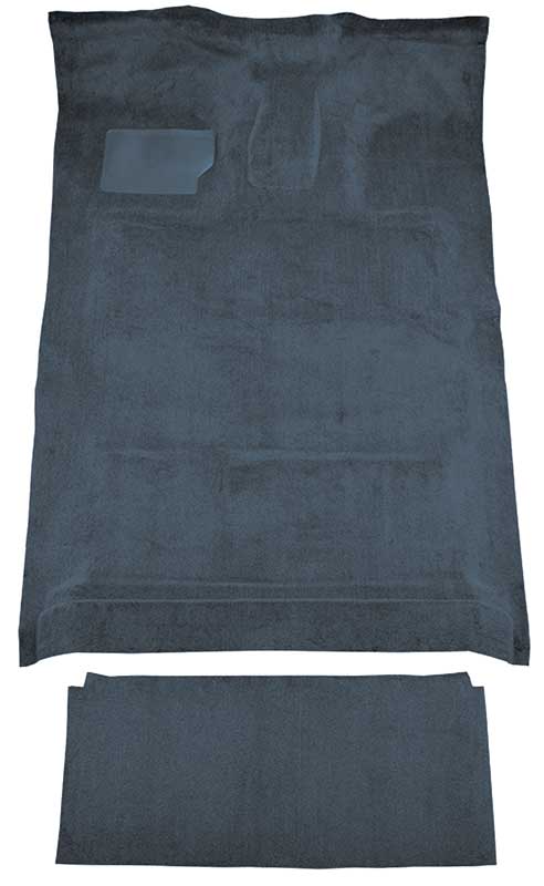 1990-96 Ford F-350 Crew Cab Automatic w/ Electric 4WD & Low Tunnel - Cutpile Carpet Kit - Crystal Blue