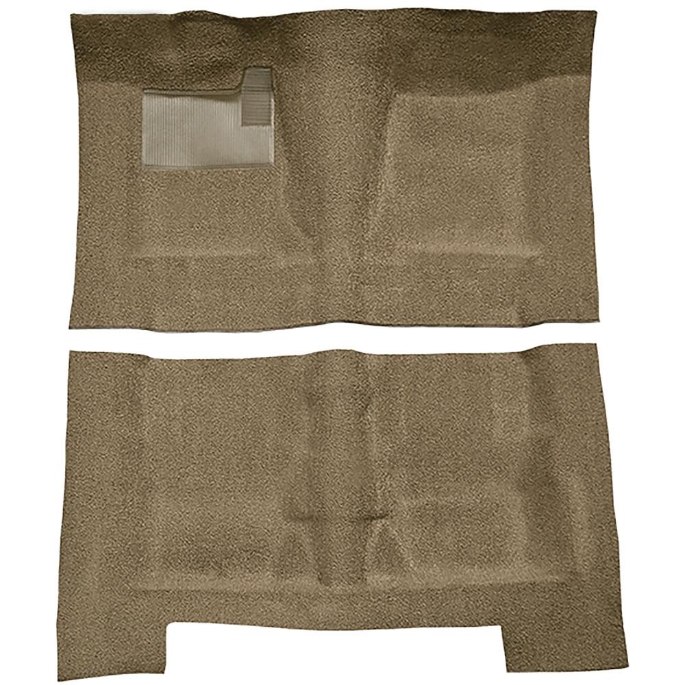 1968-72 Skylark, Chevelle, Cutlass 2 or 4-Door Automatic Complete Molded Carpet Set Loop Gold