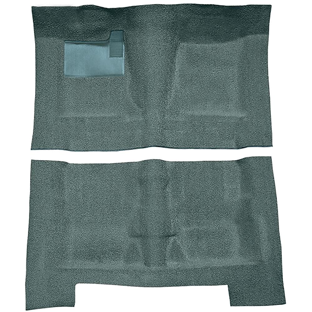 1968-72 Skylark, Chevelle, Cutlass 2 or 4-Door Automatic Complete Molded Carpet Set Loop Aqua