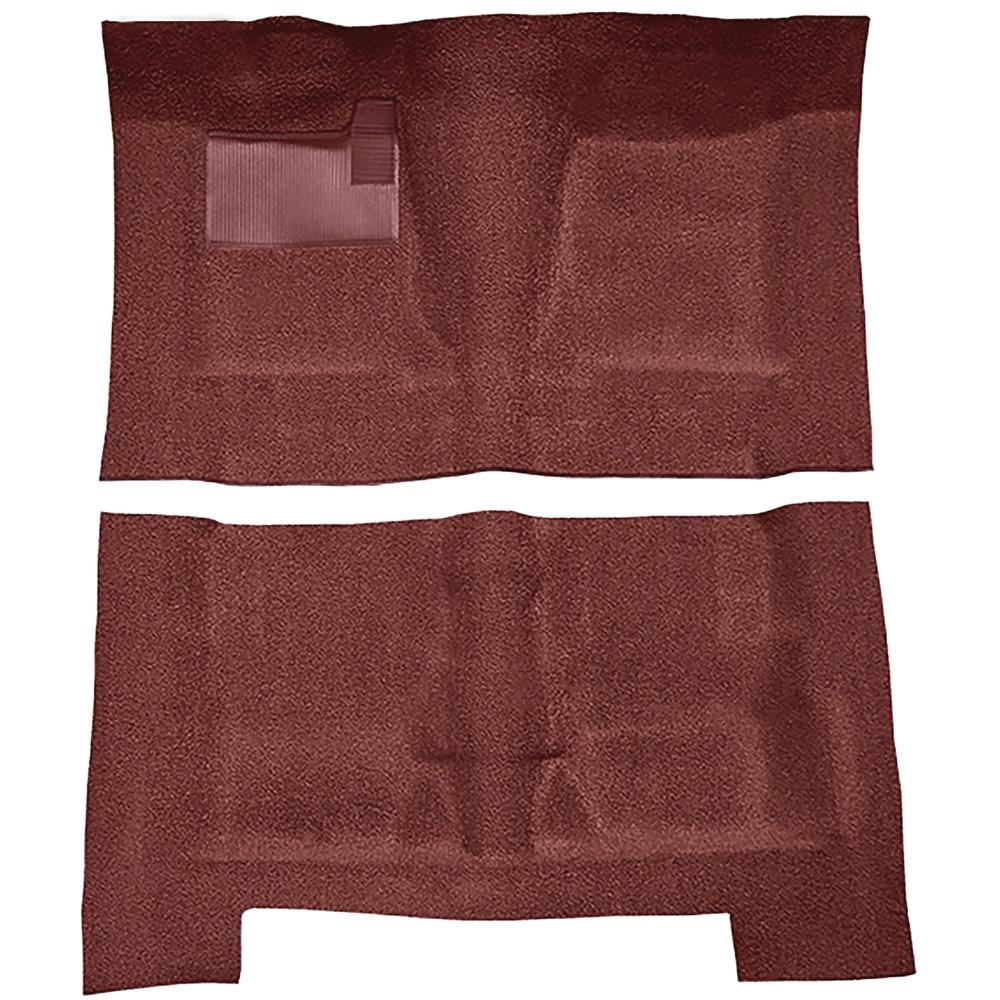 1968-72 Skylark, Chevelle, Cutlass 2 or 4-Door Automatic Complete Molded Carpet Set Loop Maroon