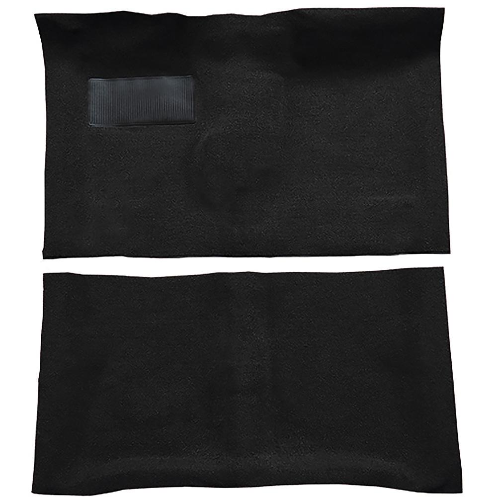 1964-67 Skylark, Chevelle, Cutlass 2-Door 4-Speed Complete Molded Carpet Set Loop Black