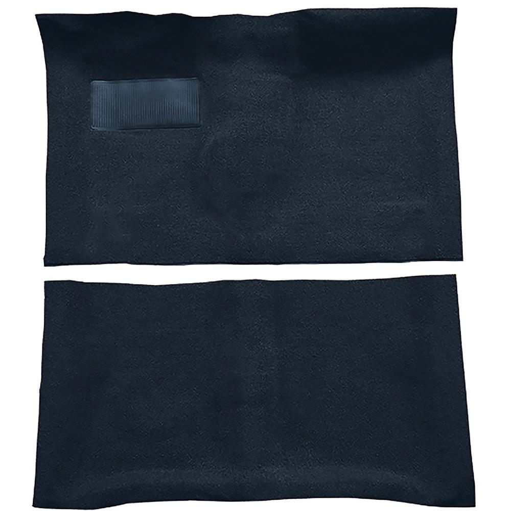 1964-67 Skylark, Chevelle, Cutlass 2-Door 4-Speed Complete Molded Carpet Set Loop Dark Blue