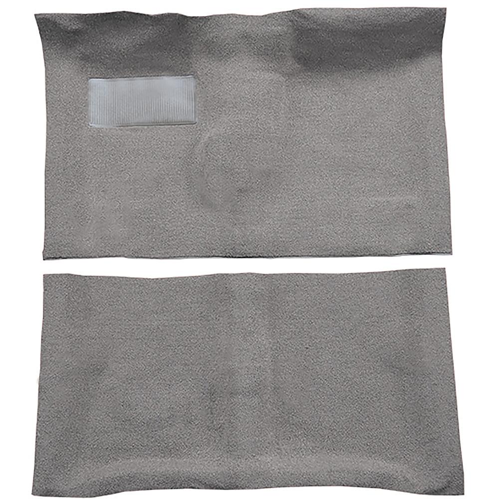 1964-67 Skylark, Chevelle, Cutlass 2-Door 4-Speed Complete Molded Carpet Set Loop Silver