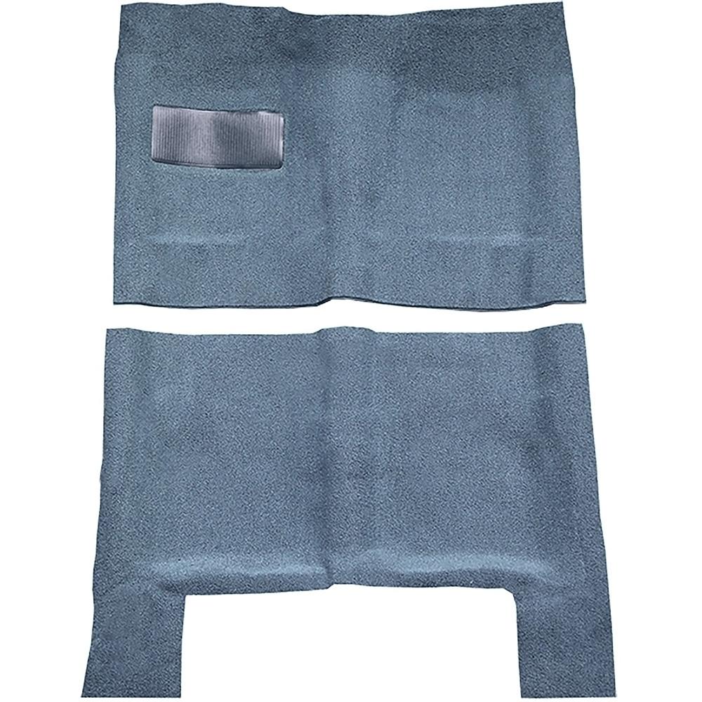 1964-67 Skylark, Chevelle, Cutlass 2 or 4-Door Automatic Complete Molded Carpet Set Loop Medium Blue