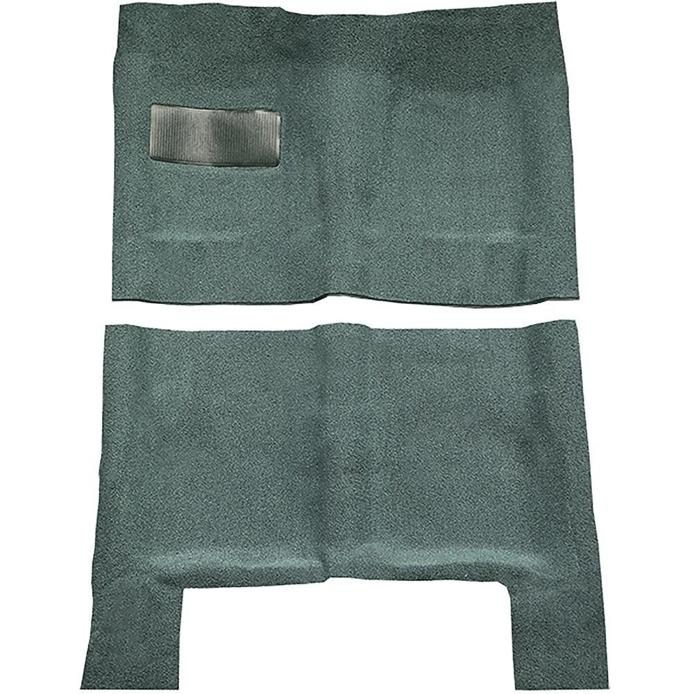 1964-67 Skylark, Chevelle, Cutlass 2 or 4-Door Automatic Complete Molded Carpet Set Loop Aqua