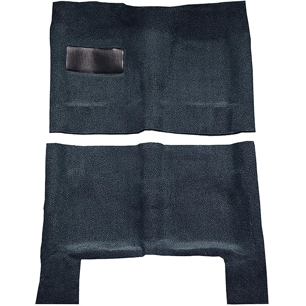 1964-67 Skylark, Chevelle, Cutlass 2 or 4-Door Automatic Complete Molded Carpet Set Loop Dark Blue