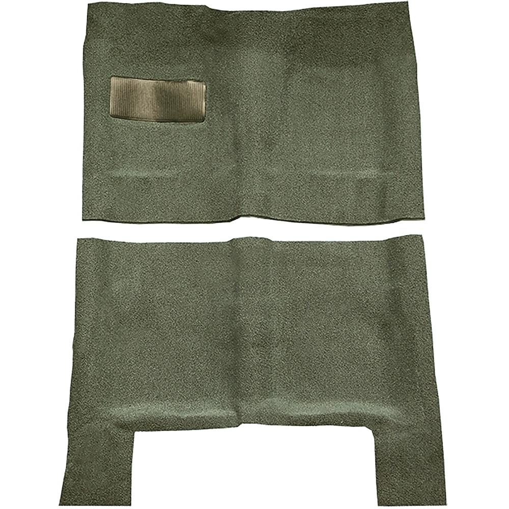 1964-67 Skylark, Chevelle, Cutlass 2 or 4-Door Automatic Complete Molded Carpet Set Loop Moss Green