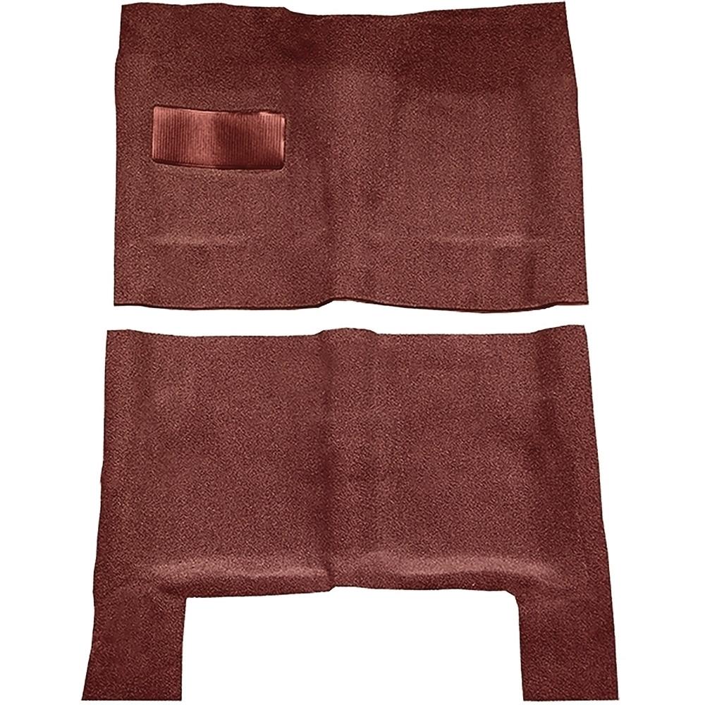 1964-67 Skylark, Chevelle, Cutlass 2 or 4-Door Automatic Complete Molded Carpet Set Loop Maroon