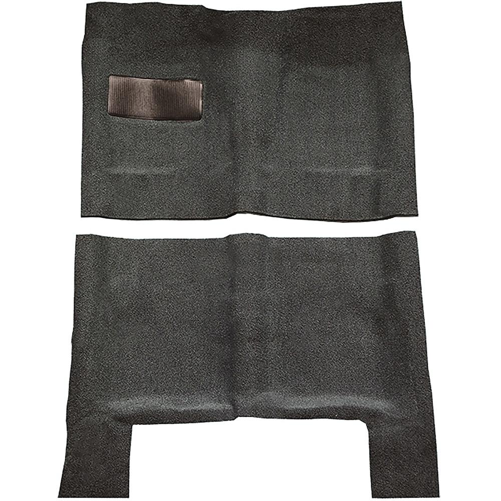 1964-67 Skylark, Chevelle, Cutlass 2 or 4-Door Automatic Complete Molded Carpet Set Loop Charcoal